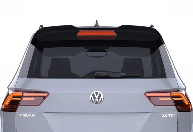 💕Spoiler  adatto  per VW Tiguan Mk2 2016+, R/R Line V1 Style Nero  Lucido💕