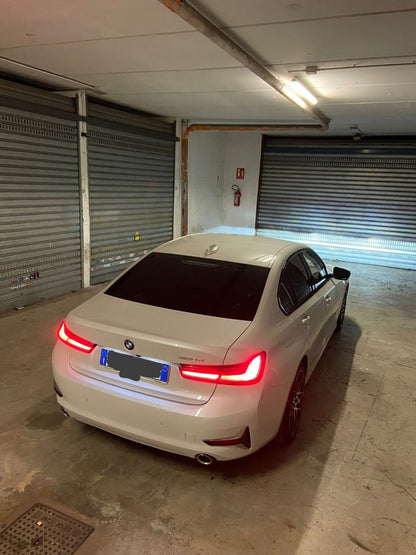 💕DIFFUSORE POSTERIORE ADATTO PER BMW SERIE 3 G20 2019+ LOOK NERO LUCIDO💕