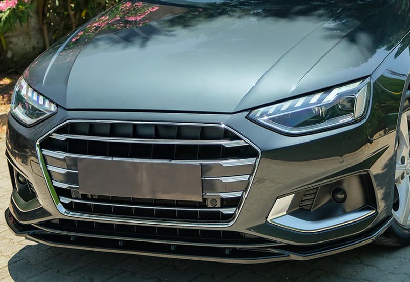 💕FS01-0189  Splitter Audi A4 B9 FL 2019+ Bumper Front A Plus nero lucido 💕
