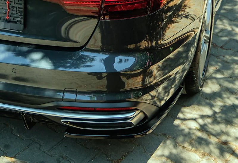 💕RS11-0059 Flap Audi A4 B9 FL 2019+ - Bumper Flap/ Rear Side, A Plus Std. 💕