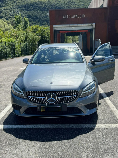 💕ART. 2005 GRIGLIA CLASSE C W205 2019-2022 LOOK AMG DIAMANT CROMATA 💕