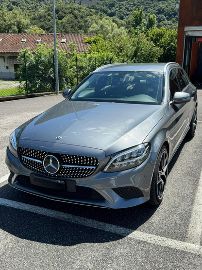 💕ART. 2005 GRIGLIA CLASSE C W205 2019-2022 LOOK AMG DIAMANT CROMATA 💕