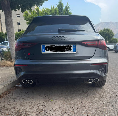 💕ART. 1085 DIFFUSORE A3 8Y 2020-2024 SPORTBACK BERLINA LOOK S3 PER PARAURTI 💕