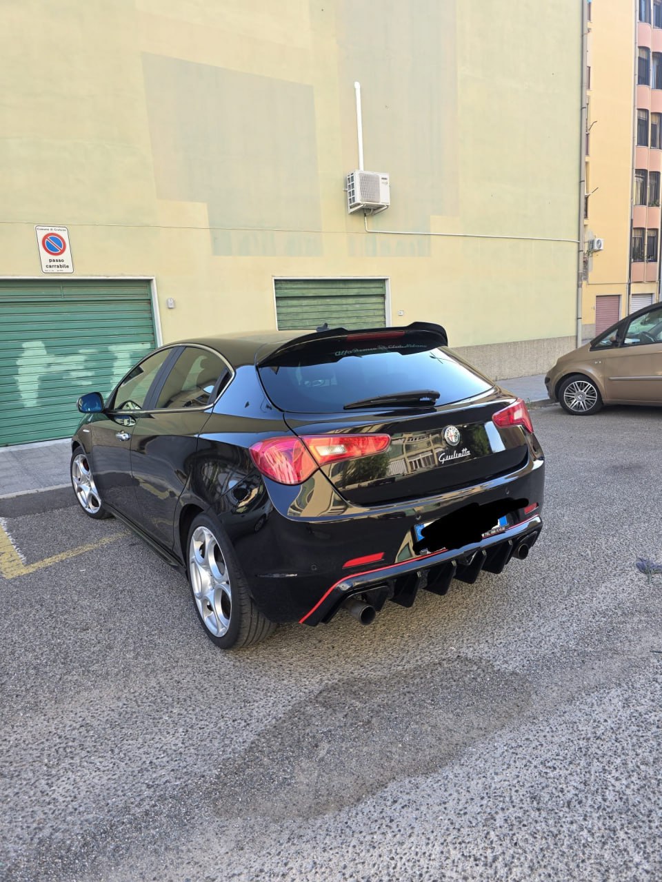 💕ART. 1850 SPOILER  ALFA ROMEO  GIULIETTA 2010-2020 NERO LUCIDO💕