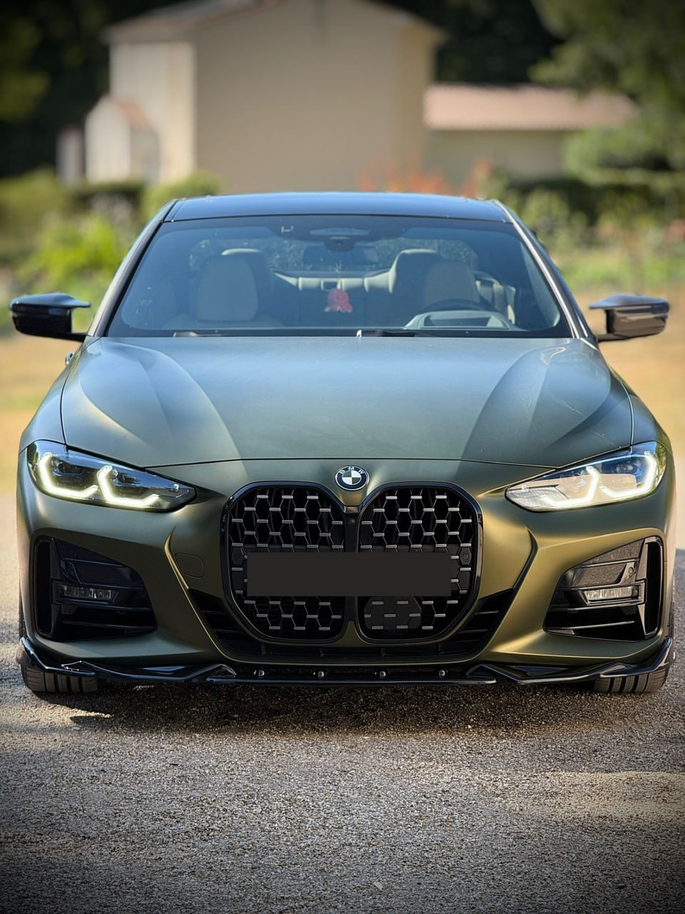 💕ART.0555 SPLITTER per BMW SERIE 4 G22 G23 2020+ MSPORT NERO LUCIDO💕