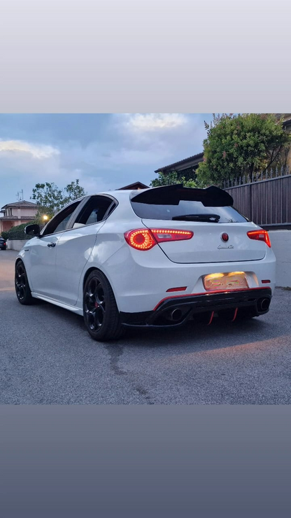 💕ART. 0405  DIFFUSORE  ALFA ROMEO  GIULIETTA  940 QUADRIFOGLIO NERO LUCIDO💕