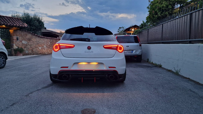 💕ART. 0405  DIFFUSORE  ALFA ROMEO  GIULIETTA  940 QUADRIFOGLIO NERO LUCIDO💕