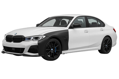 💕PARAFANGHI SPORT STYLE CON PRESA D'ARIA LATERALE NERO atto per BMW G20 G21 1💕