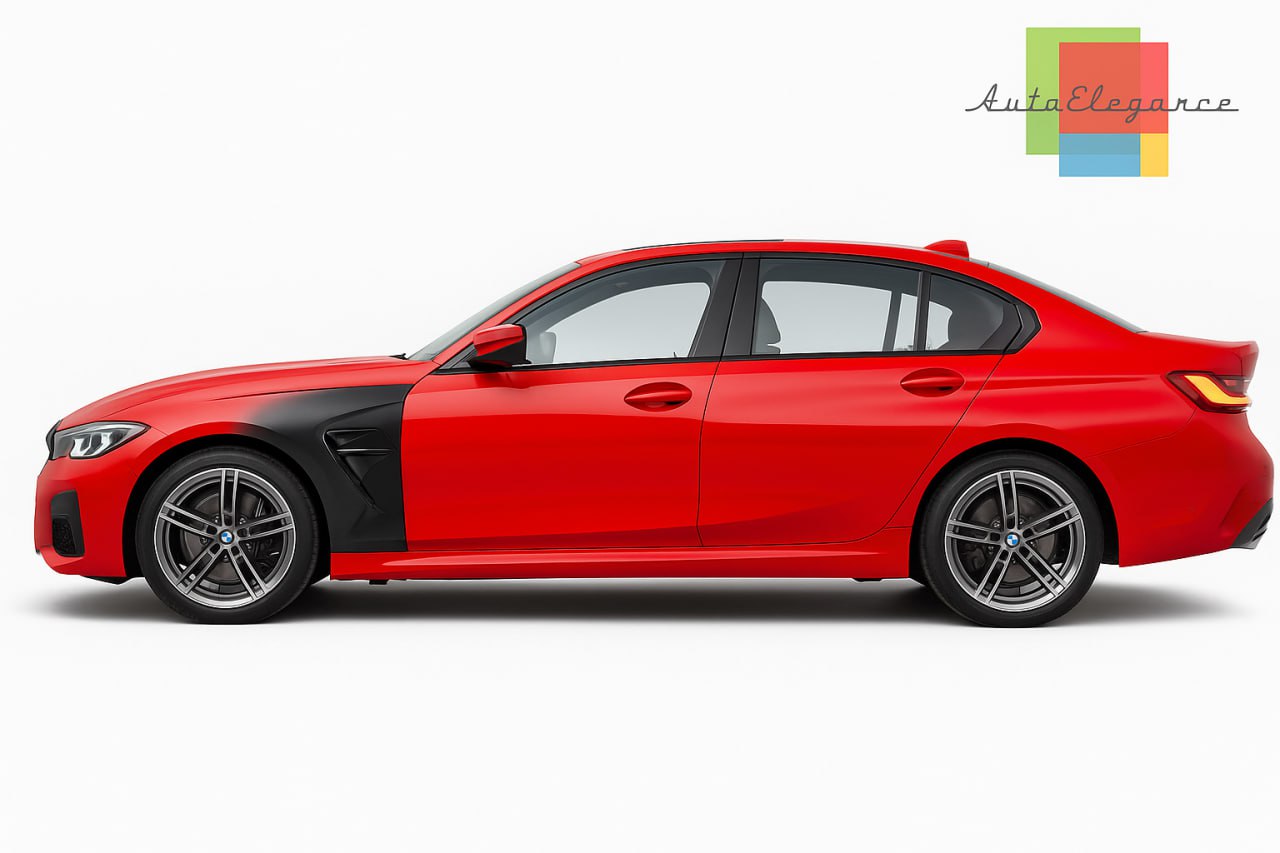 💕PARAFANGHI SPORT STYLE CON PRESA D'ARIA LATERALE NERO atto per BMW G20 G21 1💕