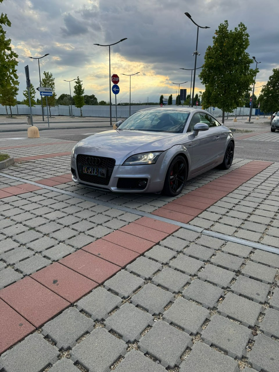 ART. 0582 GRIGLIA  AUDI  TT 8J 2006-2014 LOOK RSTT NERO LUCIDO