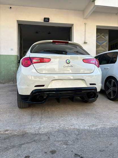 ART. 0405 DIFFUSORE ALFA  ROMEO GIULIETTA LOOK QUADRIFOGLIO NERO LUCIDO