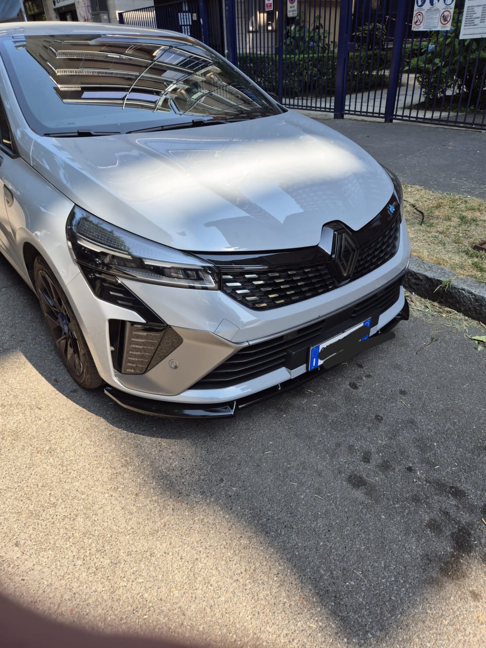 💕ART.2025 SPLITTER  RENAULT  CLIO 5 2023+ NERO LUCIDO💕