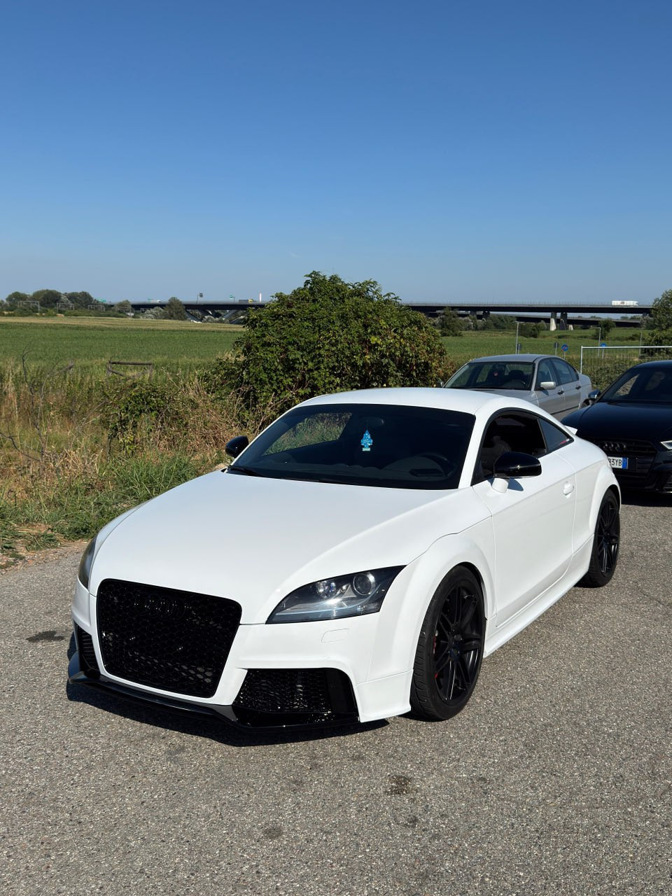 ART. 0582 GRIGLIA TT 8J 2006-2014 LOOK RSTT NERO LUCIDO