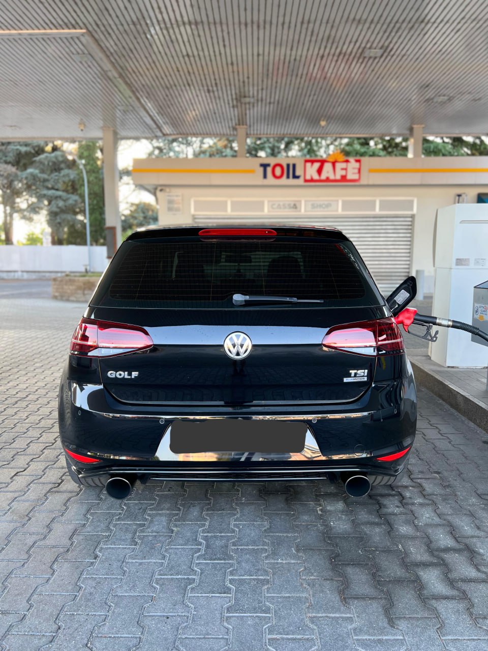 ART. 1587 DIFFUSORE VW GOLF 7 2012-2016 LOOK GTI NERO LUCIDO