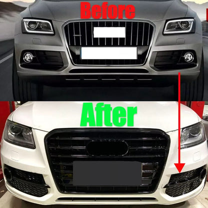 ART.2497 GRIGLIE FENDINEBBIA  Audi  Q5 8R  STANDARD LOOK SQ5 NERO LUCIDO