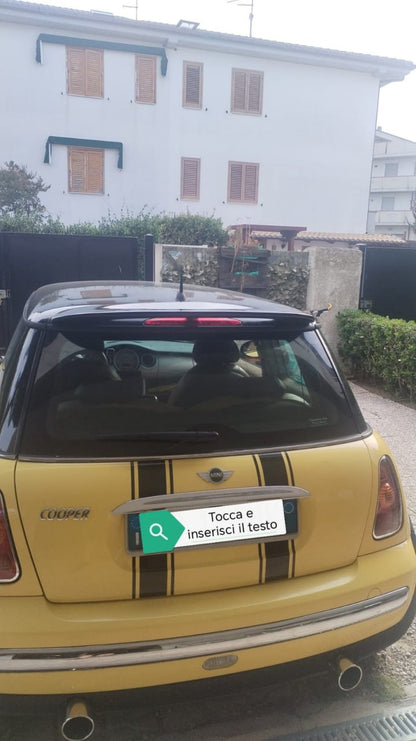 ART. 0154 SPOILER MINI R56 2006-2011 LOOK JCW NERO LUCIDO