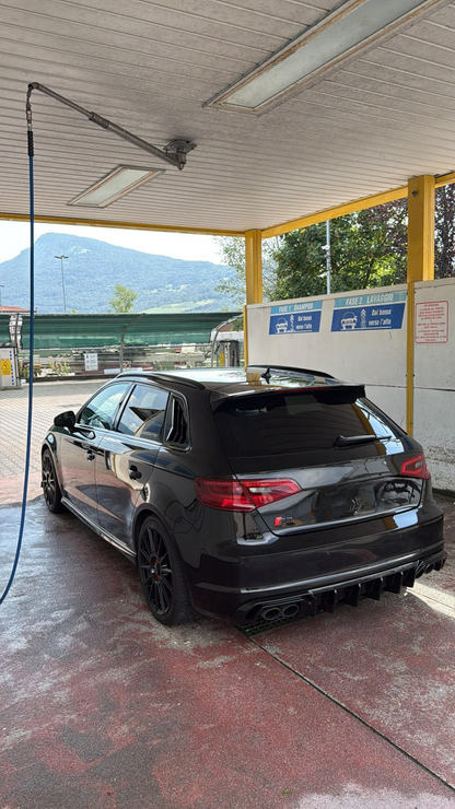 ART.2150 DIFFUSORE AUDI A3 8V 2012-2016 SLINE S3 NERO LUCIDO 2+2