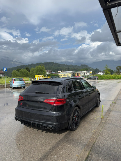 ART.2150 DIFFUSORE AUDI A3 8V 2012-2016 SLINE S3 NERO LUCIDO 2+2