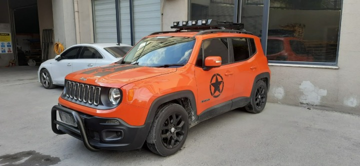 ART.2768 BGF-UDS0001MB Bullbar Anteriore Protezione Jeep Renegade 2014+ Nero