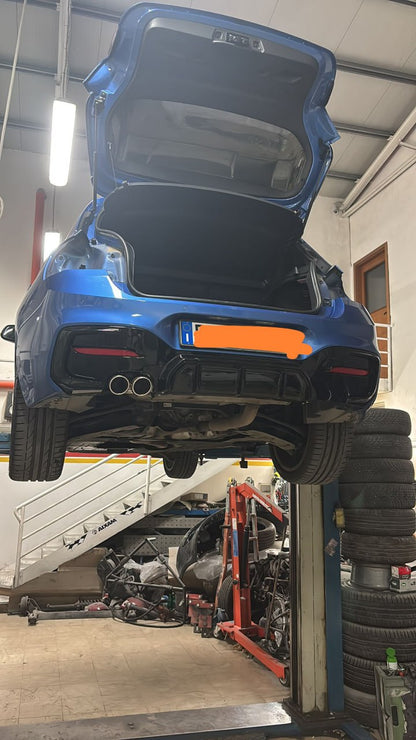 ART. 0359 DIFFUSORE BMW SERIE 1 F20 F21 MSPORT 2015-2019 1+1 NERO LUCIDO