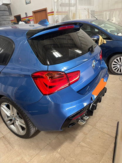 ART. 0359 DIFFUSORE BMW SERIE 1 F20 F21 MSPORT 2015-2019 1+1 NERO LUCIDO