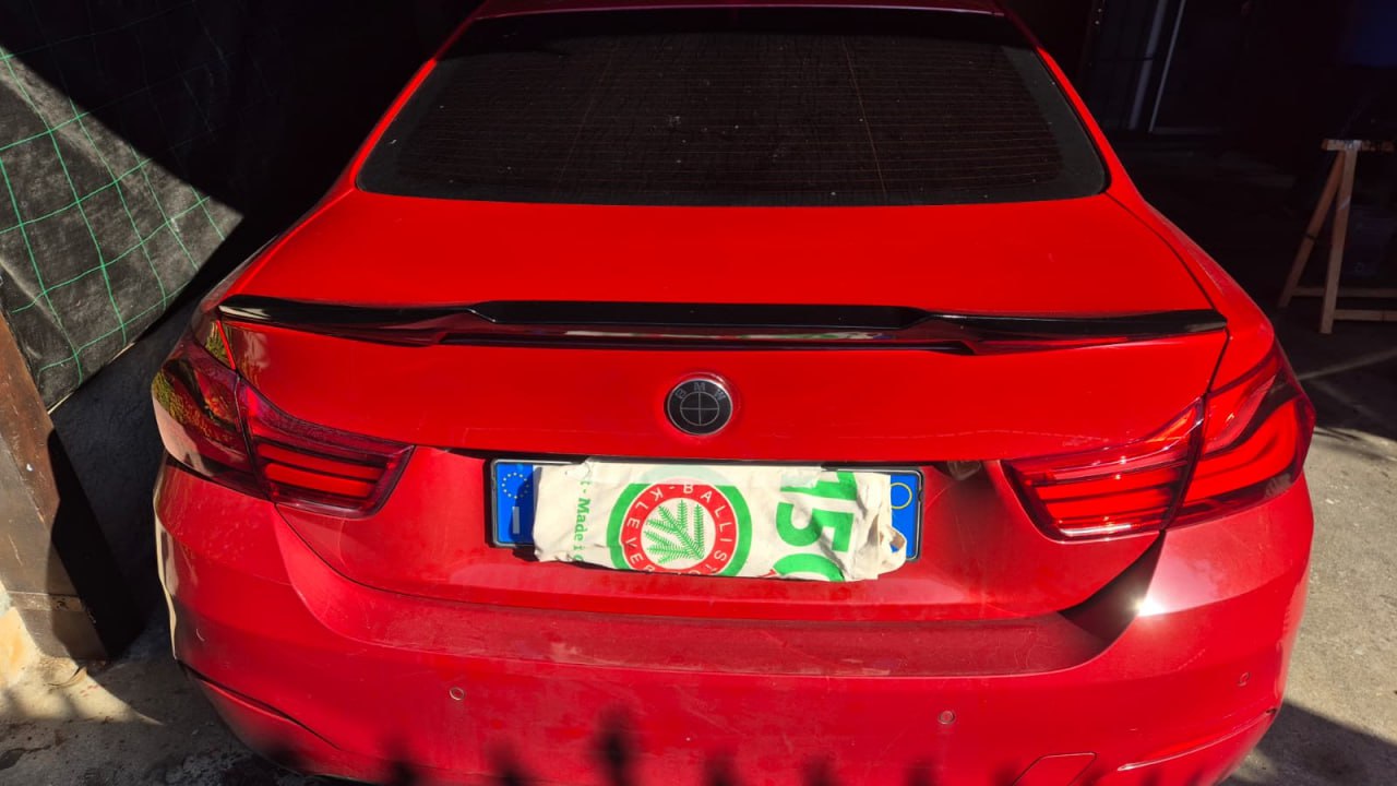 ART. 0574 SPOILER BMW SERIE 4 F32 COUPE LOOK M4 NERO LUCIDO