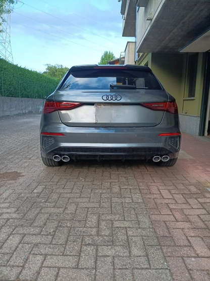 ART. 1085 DIFFUSORE AUDI  A3 8Y 2020-2024 SPORTBACK BERLINA LOOK S3