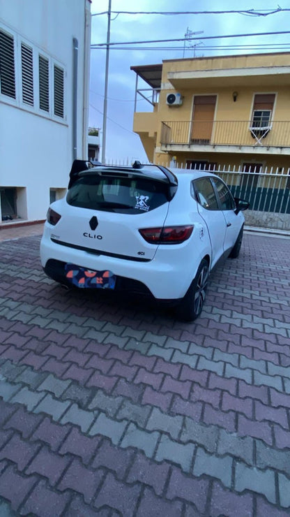 ART. 0112 SPOILER RENAULT CLIO 4 IV STANDARD LOOK R NERO LUCIDO