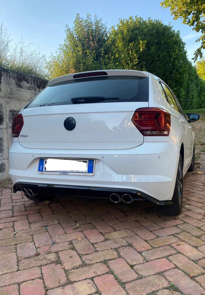 ART. 0774 DIFFUSORE VW POLO AW1 2017-2022 LOOK GTI NERO LUCIDO