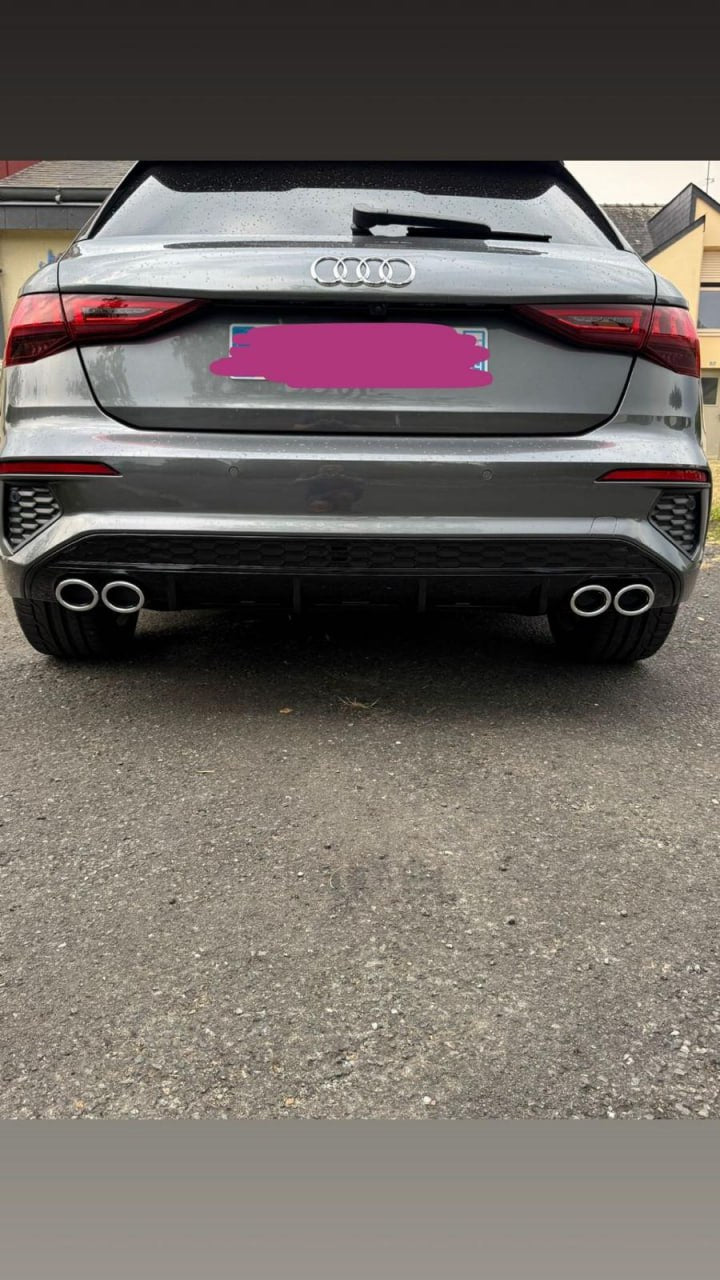 ART. 1085 DIFFUSORE AUDI  A3 8Y 2020-2024 SPORTBACK BERLINA LOOK S3