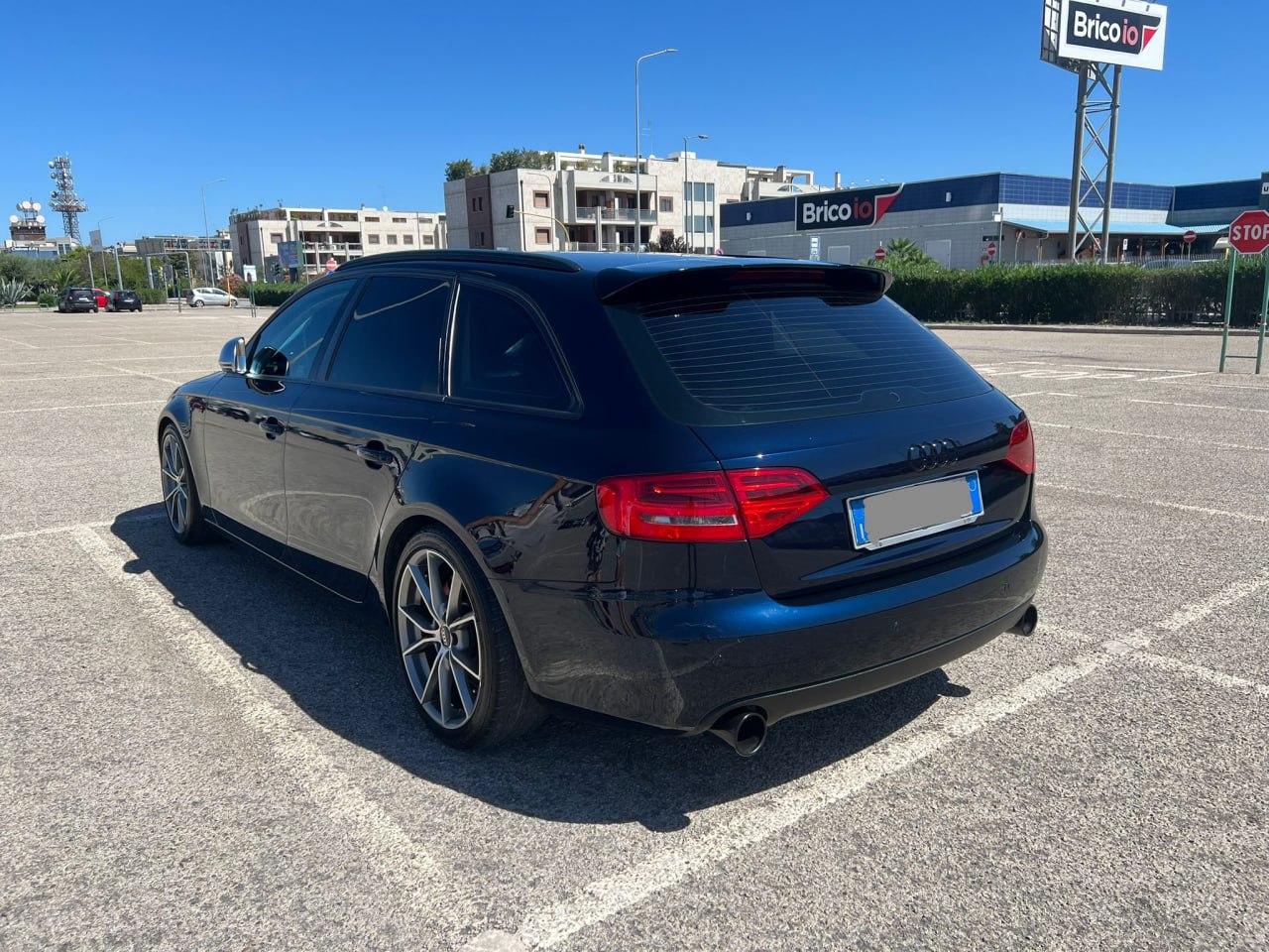 ART. 1560 SPOILER AUDI A4 B8 2007-2016 look RS4 NERO LUCIDO