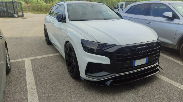 ART. 1837 SPLITTER  AUDI  Q8 2018-2023 SLINE SQ8 NERO LUCIDO (4 PEZZI)