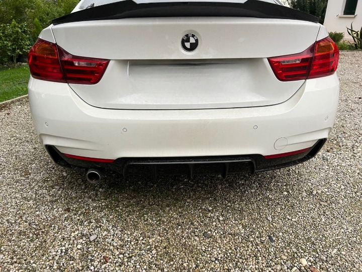 ART. 0468 DIFFUSORE BMW SERIE 4 F32 F33 F36 MSPORT 2SX NERO LUCIDO
