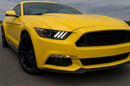 ART.2967  FARI ALLO XENO LED NERO adatto per FORD MUSTANG 14-17