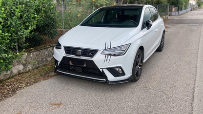 💕ART. 0031 SPLITTER SEAT IBIZA 6J FR 2017+ NERO LUCIDO (3 PEZZI)💕
