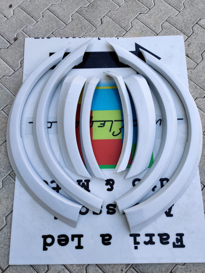 ART.3021 Parafanghi mercedes ML w164 kit 8 pezzi vetroresina