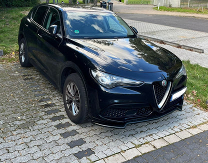 ART. 0233 SPLITTER ALFA ROMEO STELVIO 2016+ NERO LUCIDO