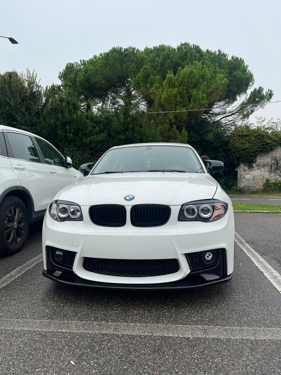 ART. 0083 SPLITTER BMW SERIE 1 F20 F21 MSPORT 2011-2019 NERO LUCIDO