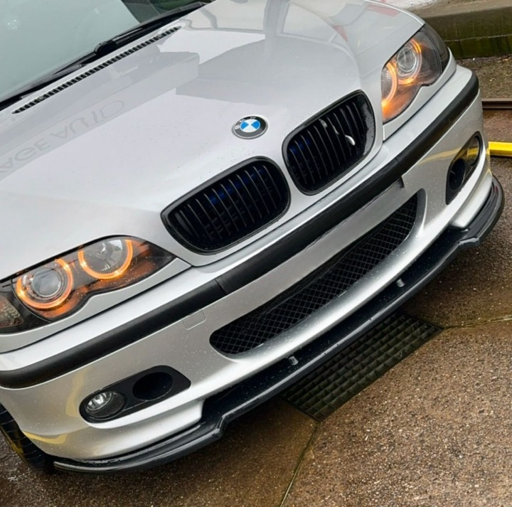 ART. 0640 SPLITTER BMW SERIE 3 E46 1997-2006 MTECH NERO LUCIDO