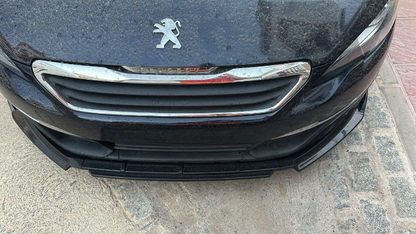 ART. 0551 SPLITTER  PEUGEOT  308 II NERO LUCIDO (3 pezzi)