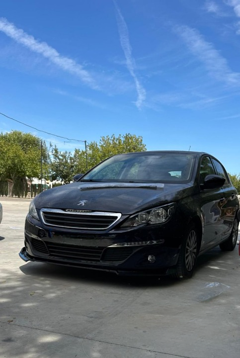 ART. 0551 SPLITTER  PEUGEOT  308 II NERO LUCIDO (3 pezzi)