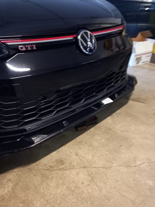 ART. 0708 SPLITTER VW GOLF 8 GTI GTD RLINE NERO LUCIDO