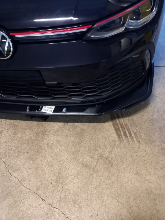 ART. 0708 SPLITTER VW GOLF 8 GTI GTD RLINE NERO LUCIDO