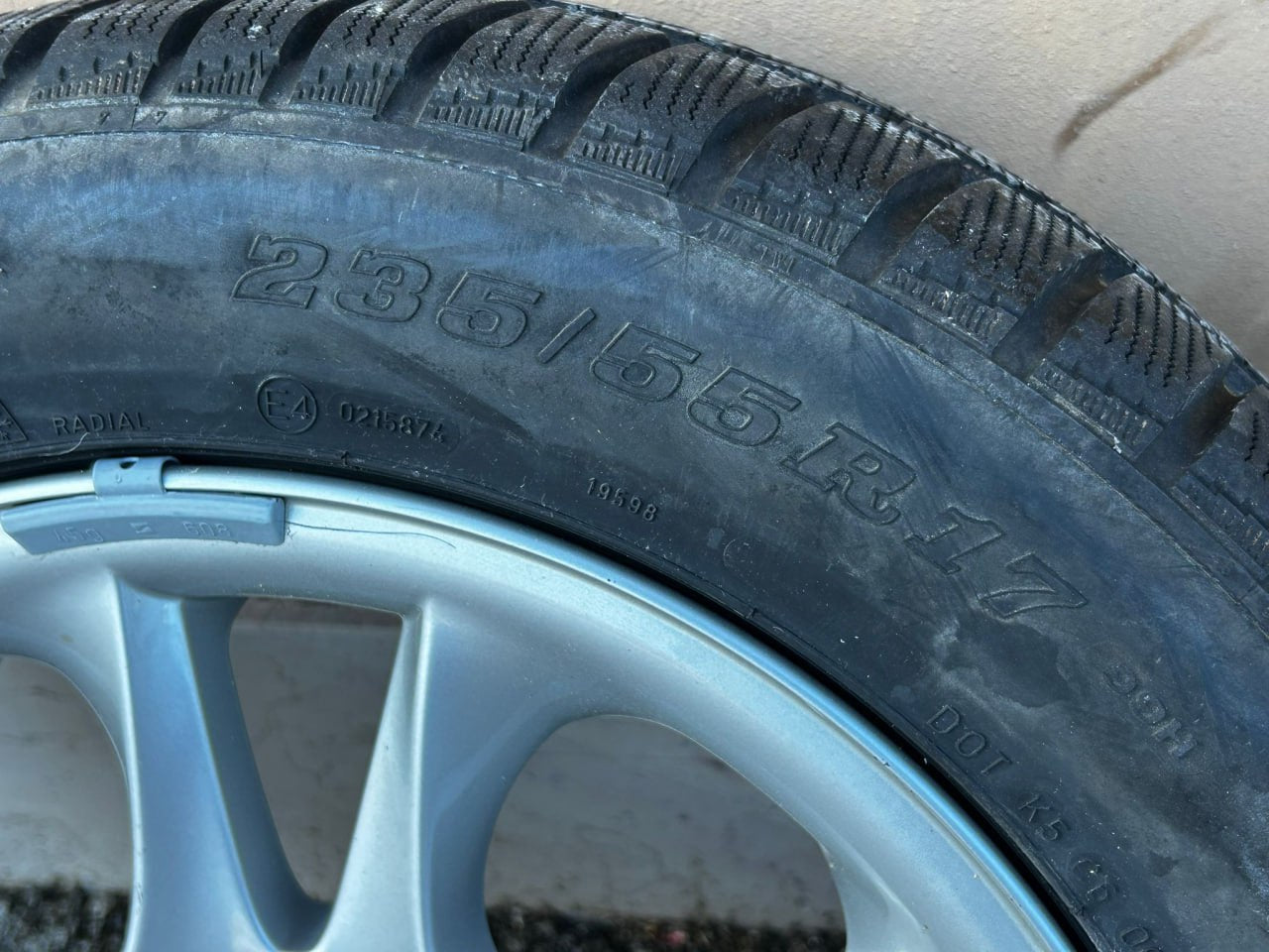 ART.3103 Kit completo Cerchi BMW X3 E83 + gomme usato ottimo stato DUNLOP