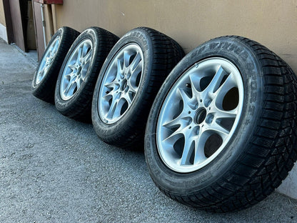 ART.3103 Kit completo Cerchi BMW X3 E83 + gomme usato ottimo stato DUNLOP