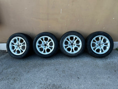 ART.3103 Kit completo Cerchi BMW X3 E83 + gomme usato ottimo stato DUNLOP