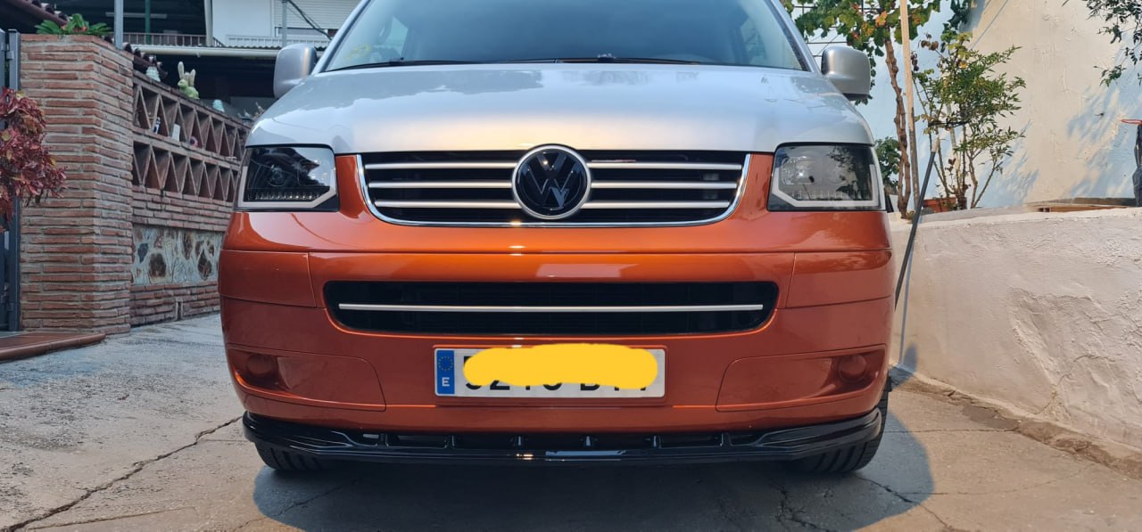 ART. 0417 SPLITTER VW T5 2003-2009 NERO LUCIDO