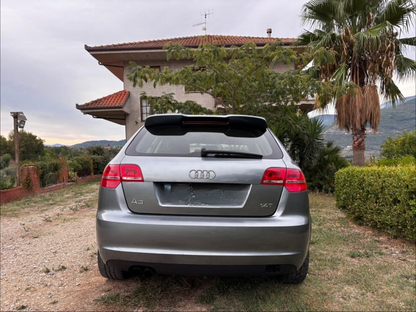 ART. 0419 SPOILER AUDI A3 8P 2004-2012 5D SPORTBACK LOOK RS3 GREZZO