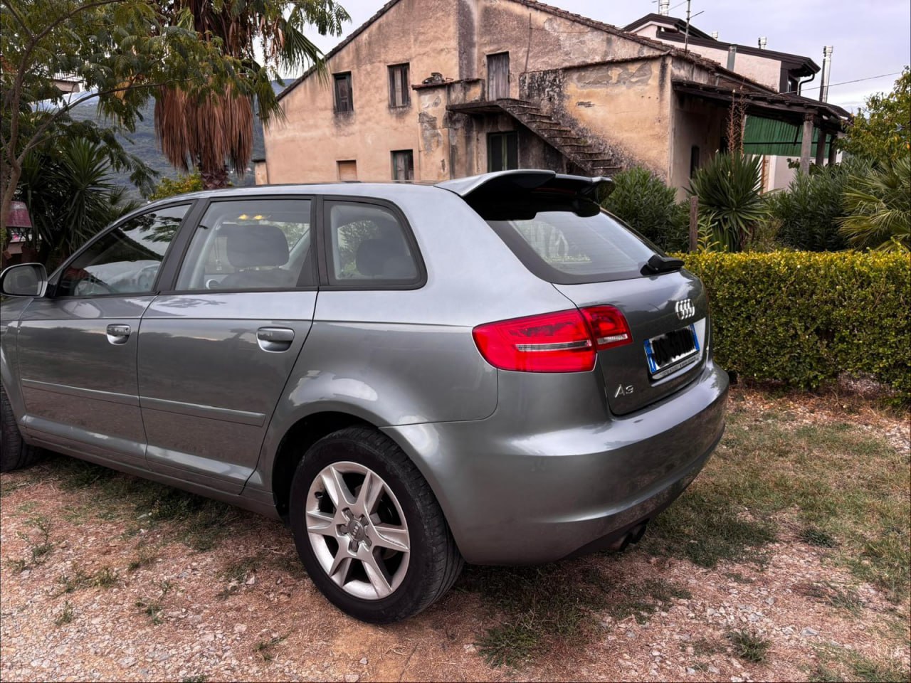 ART. 0419 SPOILER AUDI A3 8P 2004-2012 5D SPORTBACK LOOK RS3 GREZZO