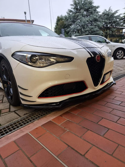 ART. 0393 SPLITTER ALFA  GIULIA STANDARD / VELOCE NERO LUCIDO